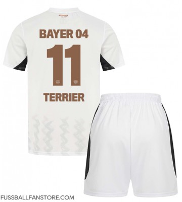 Bayer Leverkusen Martin Terrier #11 Replik Auswärtstrikot Kinder 2024-25 Kurzarm (+ Kurze Hosen)